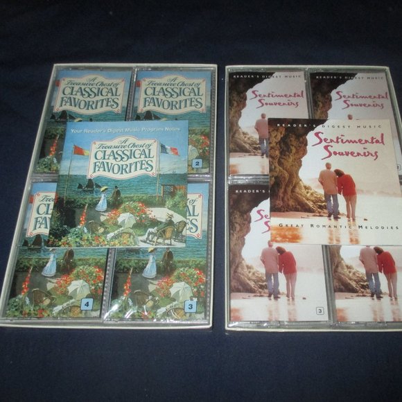 Reader's Digest Treasure Chest of 2 cassette collections 4 tapes each (unopened) - Picture 4 of 4